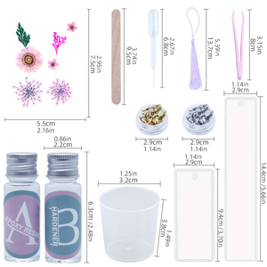 <span class=keywords><strong>Kit</strong></span> de résine époxy TIMESRUI, <span class=keywords><strong>kit</strong></span> de fabrication de marque-pages en résine, <span class=keywords><strong>kit</strong></span> de résine et moule complet avec pompon pour débutants, marque-pages DIY - Product Image 3