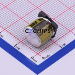 ตัวเก็บประจุอิเล็กโทรไลต์อะลูมิเนียมแบบ SMD รุ่น VKME1001H151MV, ขนาด D10xL10 มม. 150uF 20% 50V 975mA-100kHz - Product Image 1