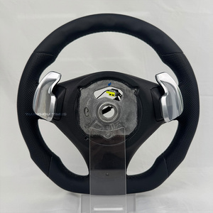 Volante de Cuero con Calefacción y Vibración para <span class=keywords><strong>BMW</strong></span> Serie E, Compatible con <span class=keywords><strong>BMW</strong></span> E43 328i E90 X3 E83 E30 Z4 E85 E55 Serie 1 E87 - Product Image 5