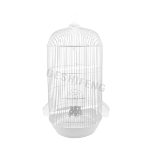 กรงนกโลหะทรงกลมคุณภาพสูงสำหรับนกแก้วและนกคีรีบูน - Product Image 3