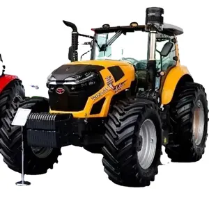 Certificado CE, motor diésel de alta potencia, máquina agrícola compacta 4x4 barata, tractor 220hp 240HP 260hp 4wd con cabina de aire acondicionado de lujo