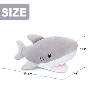 상어 봉제 인형, 부드러운 상어 베개, 귀여운 푹신한 상어 인형 어린이 선물용, 소파 및 침실 장식 - Product Image 6