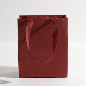 High Quality Custom Logo Reusable Recyclable Large Capacity Tote <b>Bag</b> for Women with Ribbon Handle Luxury <b>Small</b> Gift Paper <b>Bag</b> - Product Image 4