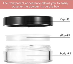 กระปุกแป้งฝุ่น 30 กรัม กระปุกแป้งพร้อมตะแกรงกรอง กระปุกใส่แป้งเครื่องสำอางพร้อมพัฟ 5 กรัม 10 กรัม 20 กรัม 30 กรัม - Product Image 3