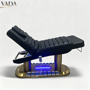 Lettino da Massaggio Elettrico Regolabile in Altezza 68-91CM con Controlli Laterali, Funzione di Inclinazione Completa, Tavolo da Massaggio per Salone e Spa con Luce - Product Image 2