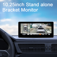 Monitor de Pantalla Ancha Táctil Full HD de 10.25 Pulgadas Compatible con Protocolo UART/RS232 para Vista de Pájaro y Caja Negra Mdvr