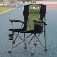 Chaises de camping pliantes portables en Oxford pour l'extérieur - Légères et durables pour la plage, la pêche et le parc