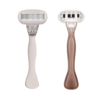 Maquinillas de Afeitar para Mujer, Maquinilla de Afeitar de 5 Cuchillas con Cartuchos Reemplazables