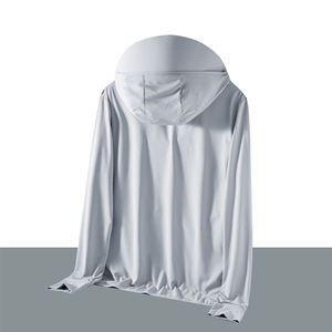 Chaqueta de Verano para Hombre, Protección Solar, Cortavientos, Anti-UV, Delgada, de Seda Helada, con Cierre de Cremallera y Sensación Refrescante - Product Image 5