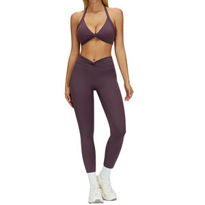 Conjunto Deportivo de Dos Piezas Zechuang para Mujer, Ropa Deportiva de Nailon y Elastano, Ajuste Elástico, para Correr, Fitness, Yoga, Otoño 2025 - Product Image 3