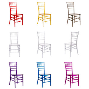 <span class=keywords><strong>Chaise</strong></span> de mariage Chiavari en résine transparente, style Phénix Napoléon, en plastique acrylique cristallin, pour cérémonies et jardins – Offre Spéciale - Product Image 3