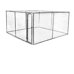 Galvanised Steel chain link mesh Dog Kennel Enclosure