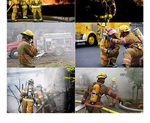 Ingrosso EN14116 ad alta visibilità fluorescente giallo riflettente ignifugo FR poliestere tessuto di cotone nastro da cucire - Product Image 6