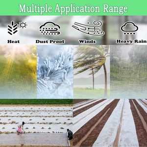 Xstronq Greenhouse <b>Plastic</b> Sheeting 6.5FTx10FT 6 Mil Thick Clear Polyethylene Film Waterproof Wind Frost Dust UV Resistant - Product Image 6