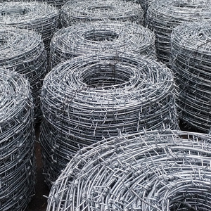 Chất lượng cao mạ kẽm dây thép gai hàng rào nhà Máy Giá thấp mỗi barb dây alambre de puas cho các ứng dụng chất lượng cao - Product Image 1