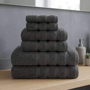 Ensemble de serviettes de bain en coton gris ORCHID, douces, épaisses, en tissu éponge, sans torsion, absorbantes, séchage rapide, pour la maison, l'hôtel, le spa - Product Image 1