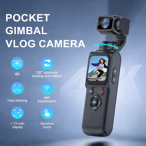 Videocamera 4K per Vlogging, Action <span class=keywords><strong>Cam</strong></span> Tascabile Rotante con Stabilizzazione Audio-Video, Schermo Touch per <span class=keywords><strong>Viaggi</strong></span> - Product Image 2