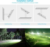 Projecteur LED de sécurité extérieur, éclairage de travail LED, éclairage paysager, porte d'entrée, cour, jardin, garages, projecteurs étanches IP66 pour extérieur