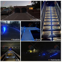 Marcador de Tráfico Solar LED de Aluminio para Carreteras, Tipo Ojo de Gato, con Reflector Prismático de Alta Intensidad y Visibilidad de Más de 500m