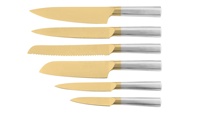 Ensemble de couteaux de cuisine pour chefs, couteaux de cuisine en acier inoxydable, ensemble de 6 pièces, couteau à légumes et à fruits