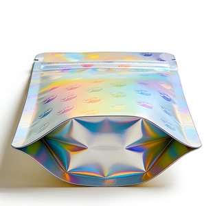 Bolsa Doypack Personalizada con Cierre a Prueba <span class=keywords><strong>de</strong></span> Niños, Impresa, Holográfica, para Dulces, <span class=keywords><strong>de</strong></span> 3.5g, 7g, 14g, con Cierre Ziplock, Tipo Mylar - Product Image 5