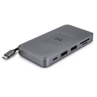 Station d'accueil USB-C 7-en-1 avec boîtier SSD M.2 NVMe, hub en aluminium avec HDMI, USB-A et lecteur de carte SD pour ordinateurs portables