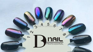 Kutek Gel bunglon, Kutek Gel desain kuku bunglon ajaib kristal berlian Label pribadi pelangi dengan bubuk Glitter - Product Image 6