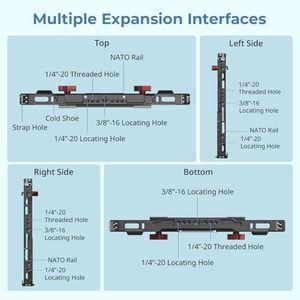 Cho smallrig kim loại phổ lồng <span class=keywords><strong>1</strong></span>/4 \ "-20 3/<span class=keywords><strong>8</strong></span> \"-16 lỗ iPad Tripod núi Adapter Monitor lạnh Giày núi cho iPad Pro Mini - Product Image 4