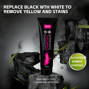 Nuevo precio al por mayor para 2025: cuidado bucal, blanqueamiento dental, <span class=keywords><strong>pasta</strong></span> <span class=keywords><strong>de</strong></span> <span class=keywords><strong>dientes</strong></span> <span class=keywords><strong>de</strong></span> carbón activado negro natural 120g - Product Image 2