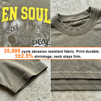 Schweres, enzymgewaschenes, DTG-bedrucktes Graffiti-Sprühfarben-Splatter Oversized T-Shirt aus 100% Baumwolle mit individuellem Logo für Herren Streetwear