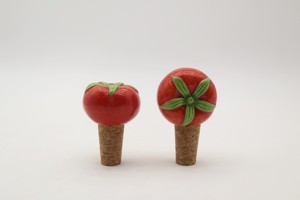 Porte-serviettes en céramique créatif en forme de tomate, support vertical pour serviettes en papier rouge en forme de légume pour <span class=keywords><strong>table</strong></span> à manger, 5x4 pouces - Product Image 5