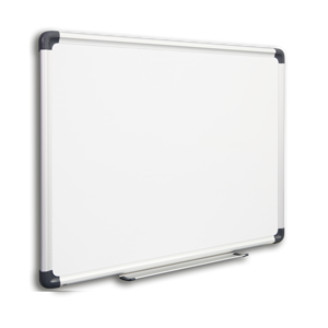 Esquinas de montaje oculto económica, superficie de acero lacado, pizarra blanca borrable - Product Image 2