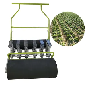 Máquina de semente de fiação de vegetais, 6 linhas, cebola, jardim, cauliflor de sementes, plantador