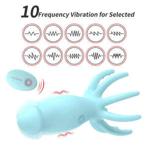 Uzaktan kumanda kalamar yapay penis vibratör 10 modları titreşimli popo fiş Clit nipeller <span class=keywords><strong>Massager</strong></span> masaj Clit stimülatörü saksi oyuncaklar - Product Image 2
