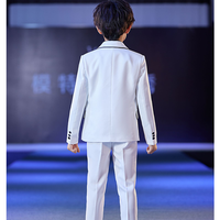 Costume trois pièces pour enfants beau garçon robe d'hôte britannique pour la performance de passerelle de piano des grands enfants