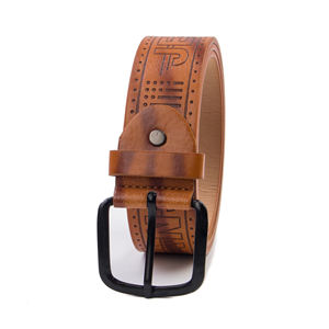 ウエスタンカウボーイズベルト鉄ピンバックルファッションプリント彫刻PUレザーベルト男性用 - Product Image 4