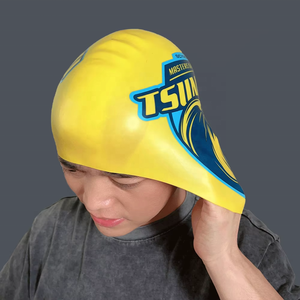 Gorros <span class=keywords><strong>de</strong></span> natación <span class=keywords><strong>de</strong></span> cúpula 3D <span class=keywords><strong>de</strong></span> alta calidad, gorro <span class=keywords><strong>de</strong></span> natación sin costuras <span class=keywords><strong>de</strong></span> silicona <span class=keywords><strong>amarilla</strong></span> blanca - Product Image 1