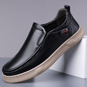 Mocasines Casuales Ligeros para Hombre, Parte Superior de PU, Suela de Goma, Sin Cordones, Transpirables, Zapatos para Caminar de Verano, Color Sólido - Product Image 2