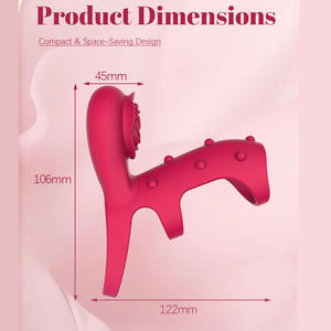 Anneau vibrant à retardement avec télécommande à 9 fréquences, avec picots, vibrateur pour adultes - Product Image 4