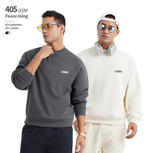 Sweat-shirts et sweats à capuche pour hommes, doublure polaire, grande taille, 405 GSM, hiver, OEM, impression de logo personnalisée à la demande - Product Image 1