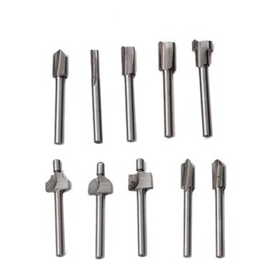 Hss Milling Cutter Set 3.2mm 10mm Length 2 Flutes For Woodworking And <b>Engraving</b> <b>Tools</b> - Product Image 5