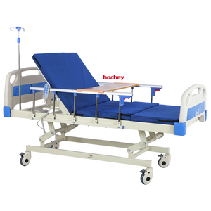 HOCHEY MEDICAL propose un lit <span class=keywords><strong>médical</strong></span> à prix super bas avec trois fonctions et un sommier perforé rayé. - Product Image 2