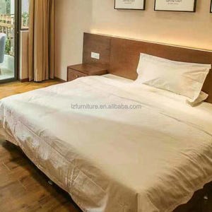 Customize 3-Star Hotel Bed <b>Cheap</b> King Size Bed <b>Frame</b> with IUpholstered Headboard for Budget Hotel Bedroom Set Furniture Projects - Product Image 5