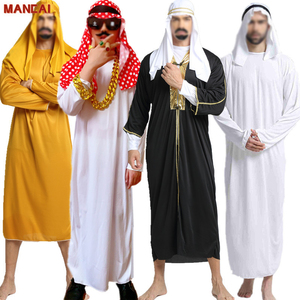 Disfraz <span class=keywords><strong>de</strong></span> actuación <span class=keywords><strong>de</strong></span> Cosplay para hombres adultos Halloween Fancy Prince Arab Prince King Chief Outfit Oriente Medio Dubai Ropa árabe - Product Image 3