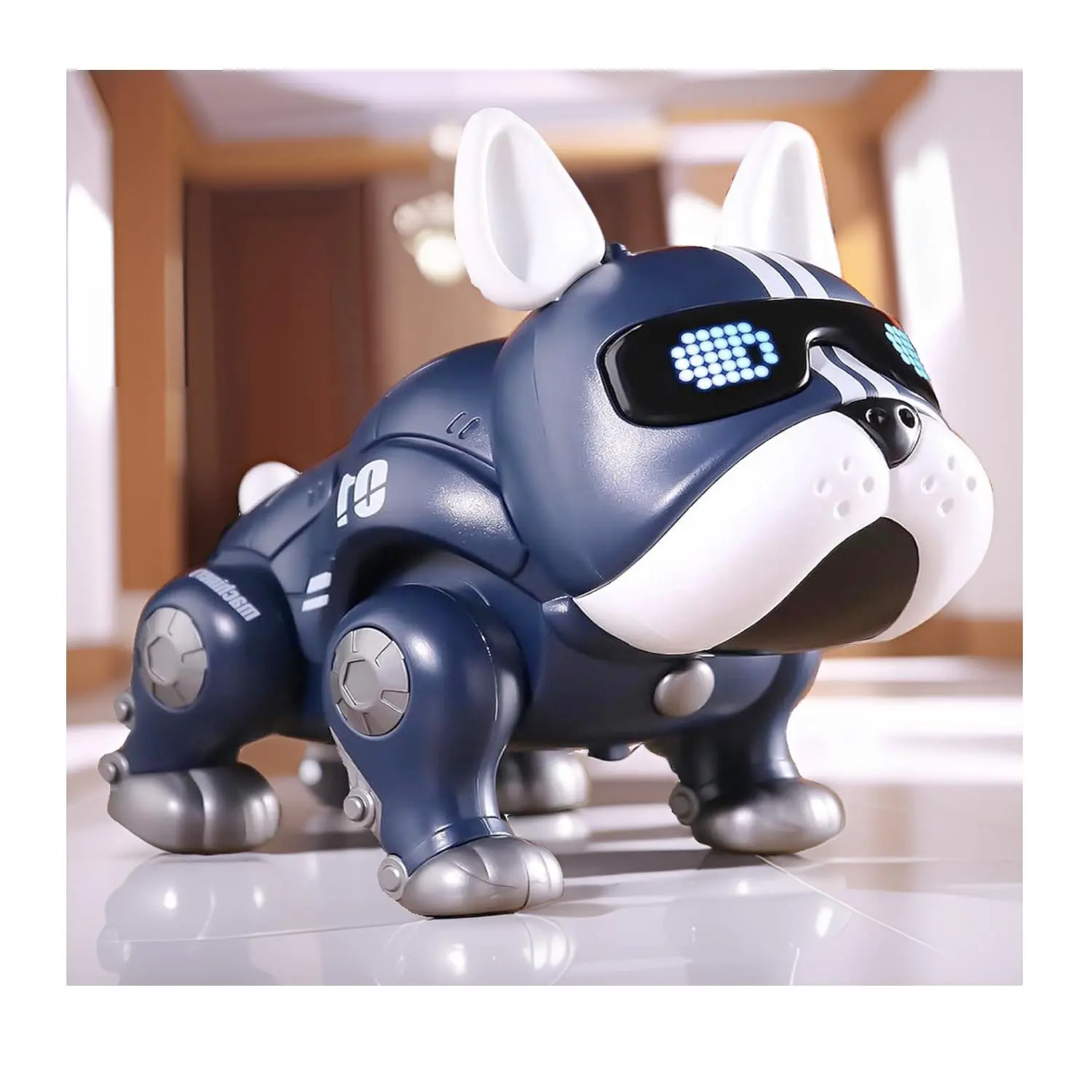 NEUES intelligentes intelligentes HUNDE ROBOT-Spielzeug mit LED-LICHTVERKLICHTE und TOCK, elektrisch tanzendes Haustier-Spielzeug Hund-Geschenk gefällt einem echten Hund, Roboter-Welpen-Hund