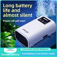 Pompe à air portable rechargeable USB à batterie lithium, simple/double sortie, pour aquarium et bassin
