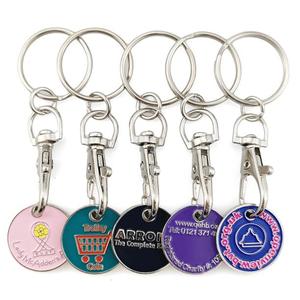 Waterproof Metal Coin Holder for Shopping Trolley KeySolver Chip Gift