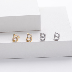 时尚S925纯银字母耳钉A-Z初始珠宝女性礼品简约配饰 - Product Image 5