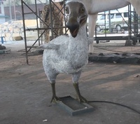 Décorations de Parc d'Attractions Modèle d'Oiseau Dodo Animatronique 3D Statue d'Animal Géante de Simulation de l'Âge de Glace