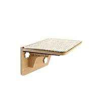 Hamac mural suspendu pour chat en bois massif, pour fenêtre ou baie vitrée, avec ventouses, plateforme d'escalade pour chat, arbre à chat en carton